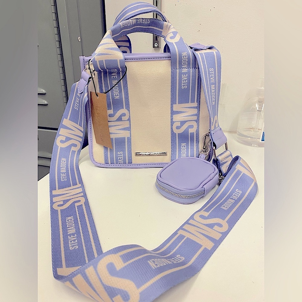 NWT VIRAL STEVE MADDEN BEWEBBER CANVAS TOTE